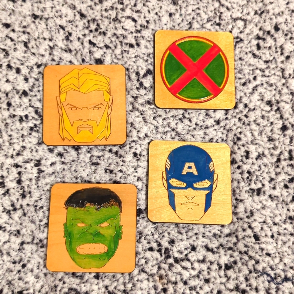 Marvel Comics custom drink coasters New 4